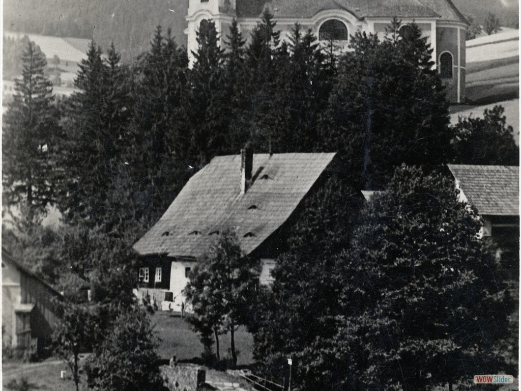 Bärnwald.1936.Grenzbrücke nach Schlesien